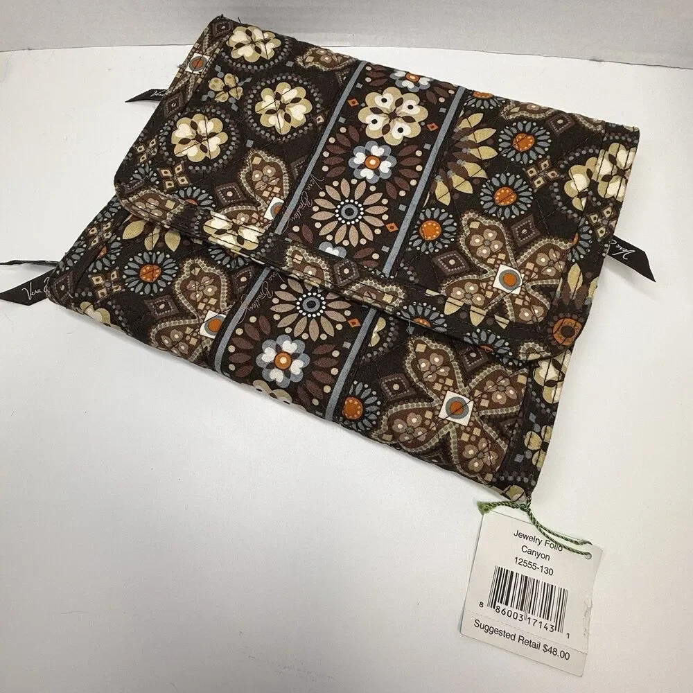 Vera Bradley Jewelry Folio In Canyon Retired Print New